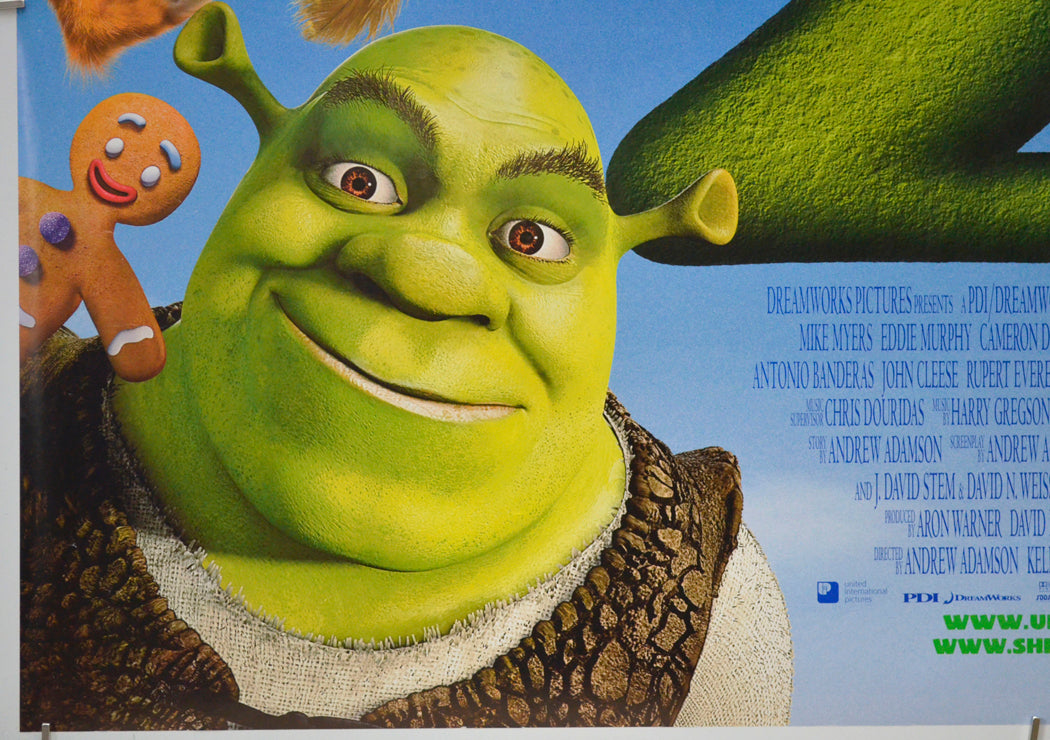 SHREK 2 (Bottom Left) Cinema Quad Movie Poster 