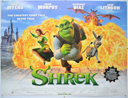 Shrek Original Quad Poster - Film Poster - Movie Poster