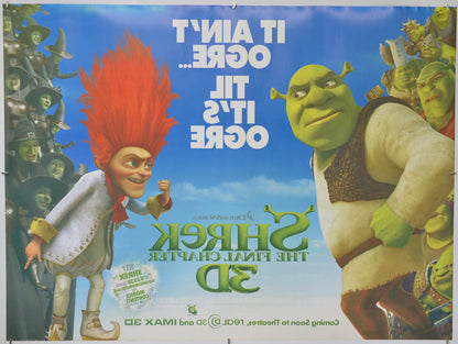 Shrek Forever After (Back) Cinema Quad Movie Poster 