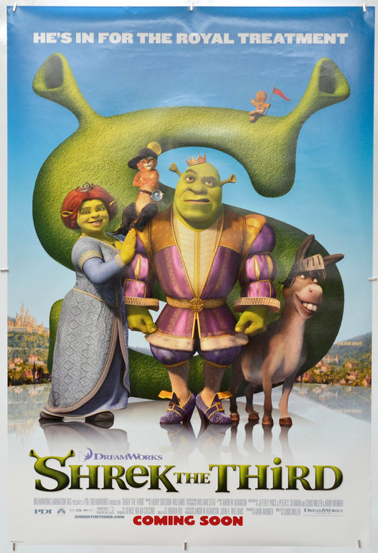 Shrek The Third - Original One Sheet Poster - Film Poster - Movie Poster 