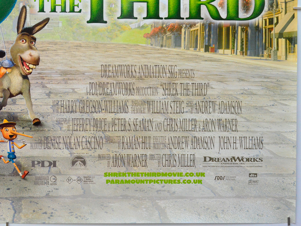 Shrek The Third (Bottom Right) Cinema Quad Movie Poster 