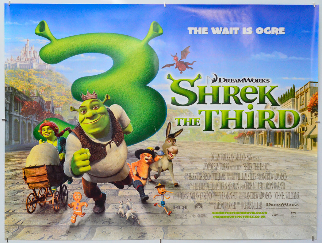 Shrek The Third - Original Quad Poster - Film Poster - Movie Poster