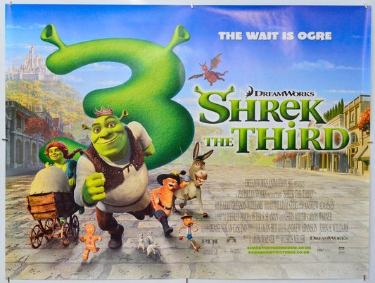 Shrek The Third - Original Quad Poster - Film Poster - Movie Poster