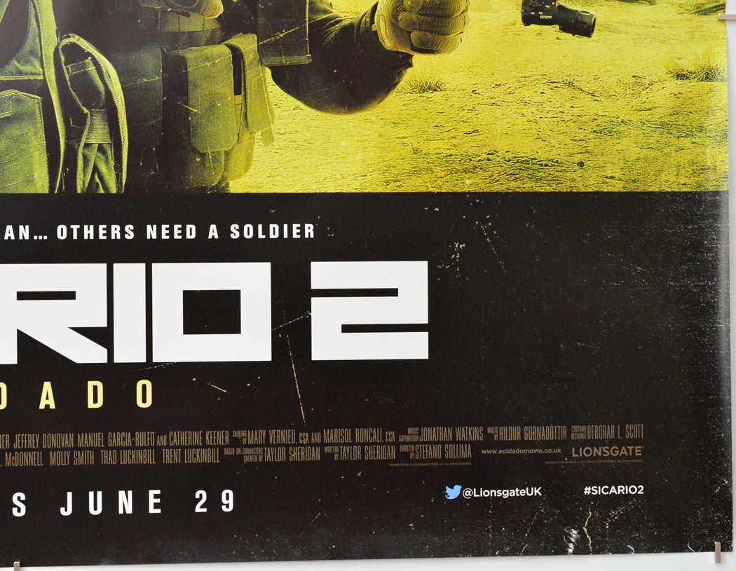 Sicario 2: Soldado (Bottom Right) Cinema Quad Movie Poster 