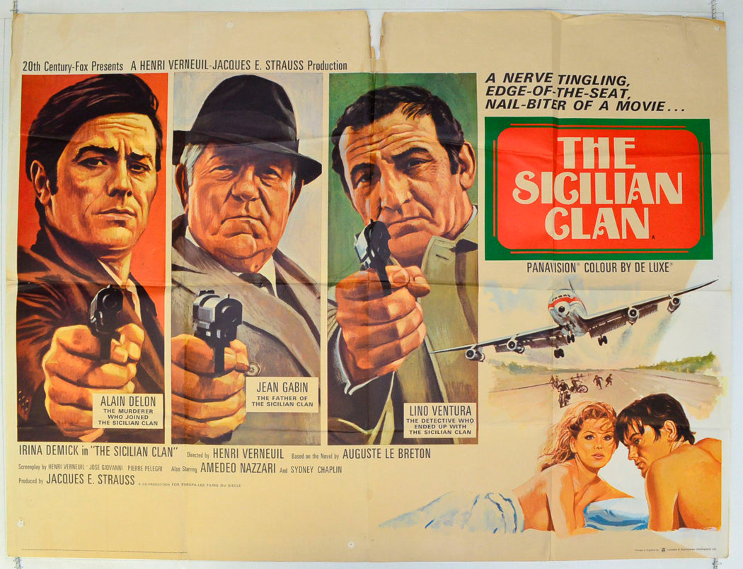 The Sicilian Clan   (a.k.a. Le clan des Siciliens) Original British Quad Poster - Film Poster - Movie Poster