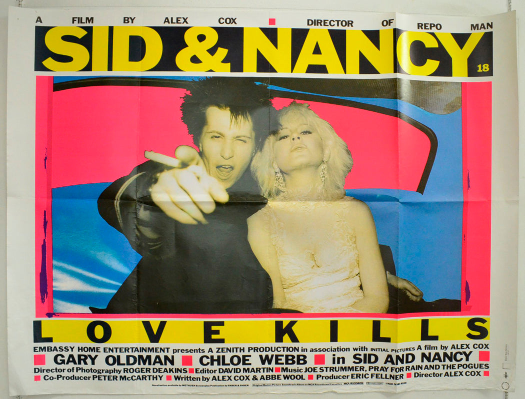 Sid And Nancy Original British Quad Poster - Film Poster - Movie Poster 