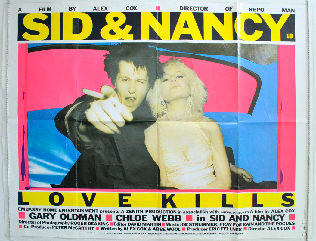 Sid And Nancy Original British Quad Poster - Film Poster - Movie Poster 