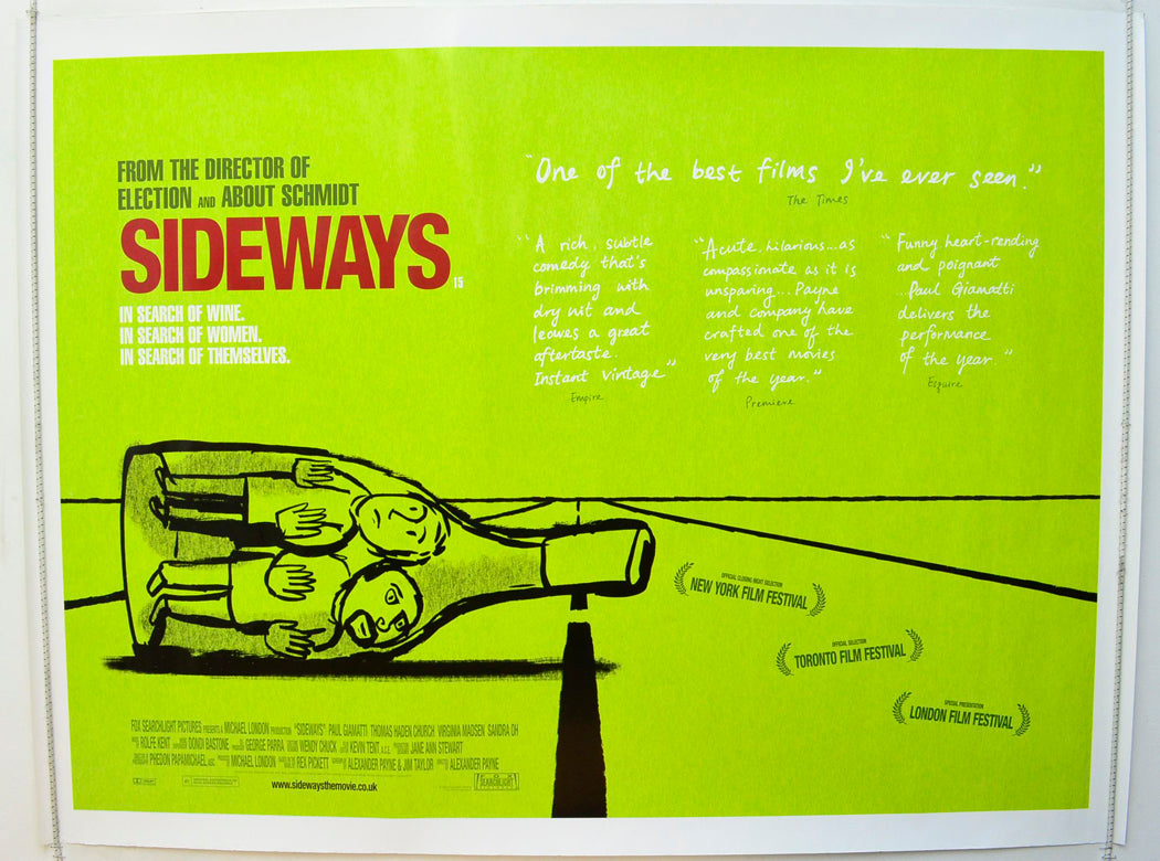 Sideways  Original British Quad Poster - Film Poster - Movie Poster