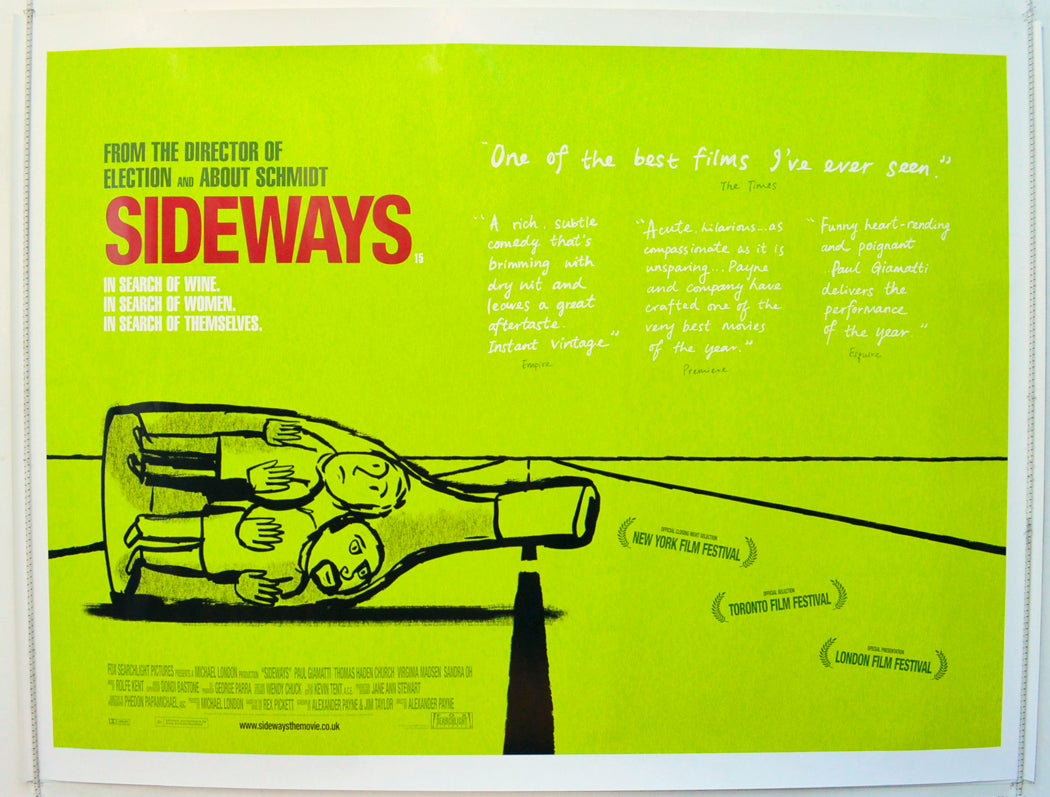 Sideways Original British Quad Poster - Film Poster - Movie Poster 