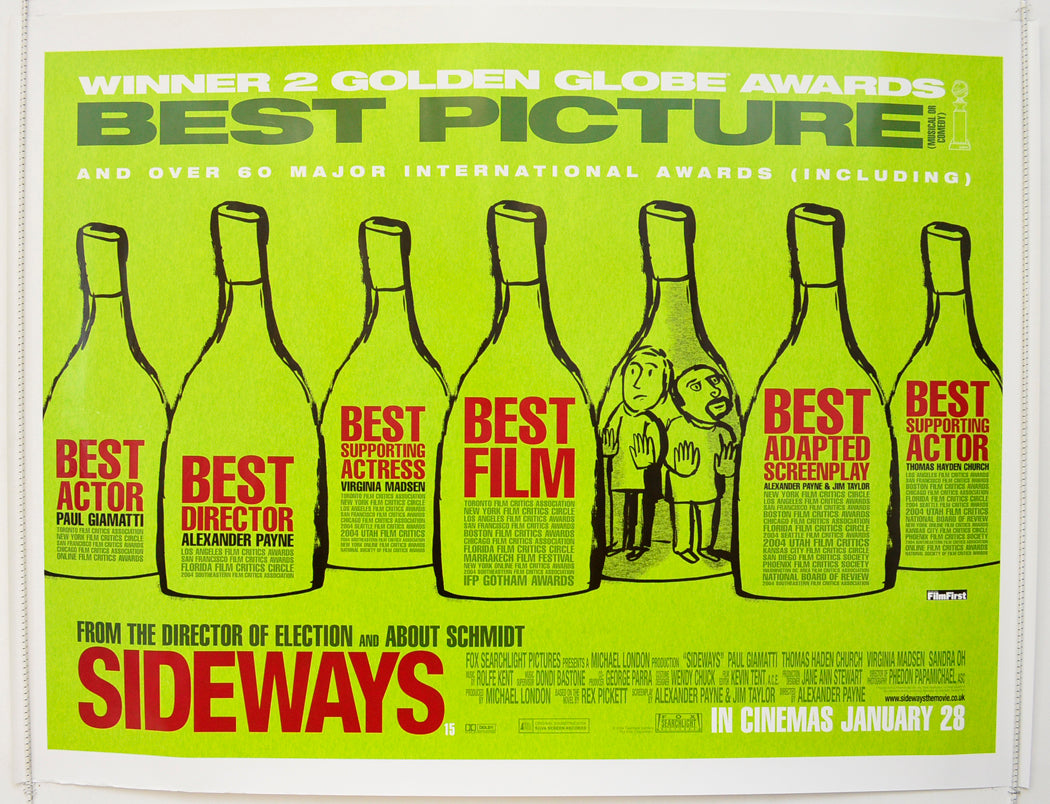 Sideways  Original British Quad Poster - Film Poster - Movie Poster 