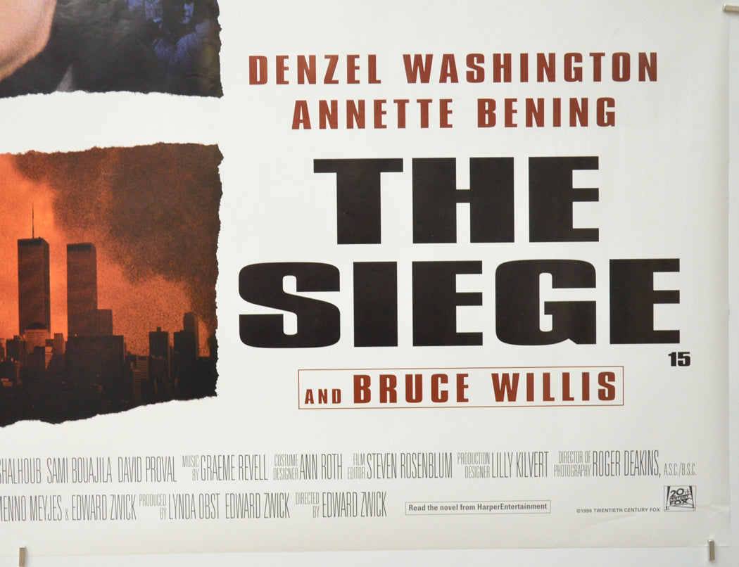 THE SIEGE (Bottom Right) Cinema Quad Movie Poster 