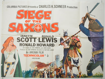 Siege Of The Saxons   Original Quad Poster - Film Poster - Movie Poster 