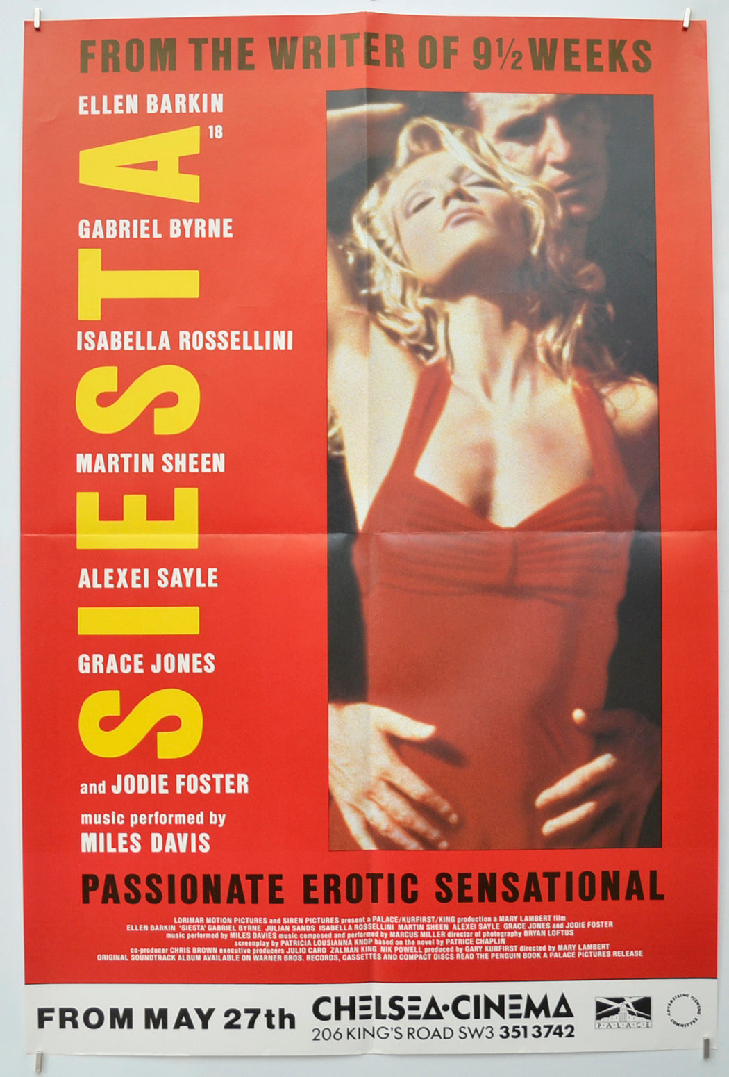 Siesta Original Double Crown Poster - Film Poster - Movie Poster