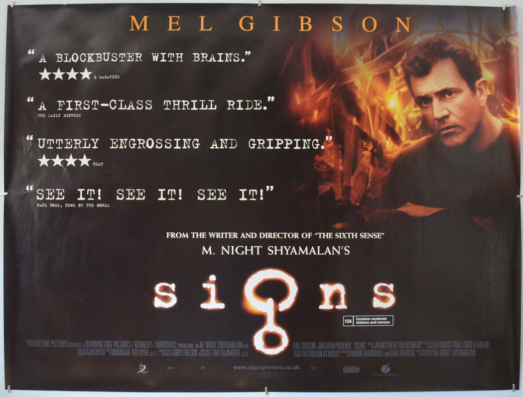 Signs - Original Quad Poster - Film Poster - Movie Poster