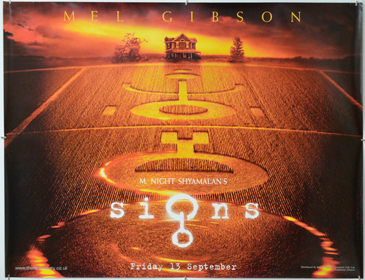 Signs - Original Quad Poster - Film Poster - Movie Poster