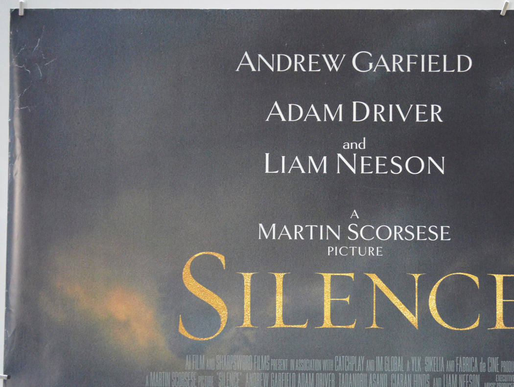 SILENCE (Top Left) Cinema Quad Movie Poster 