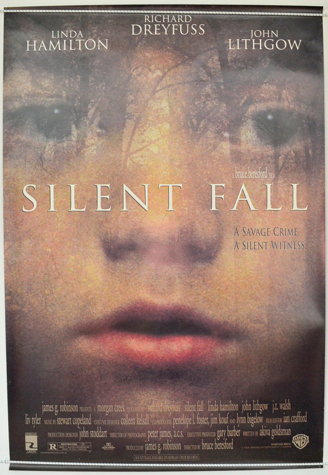 Silent Fall  Original One Sheet Poster - Film Poster - Movie Poster 