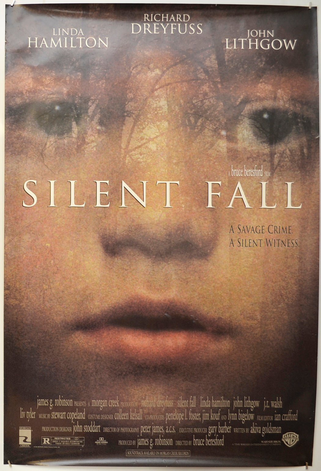 Silent Fall Original One Sheet Poster - Film Poster - Movie Poster