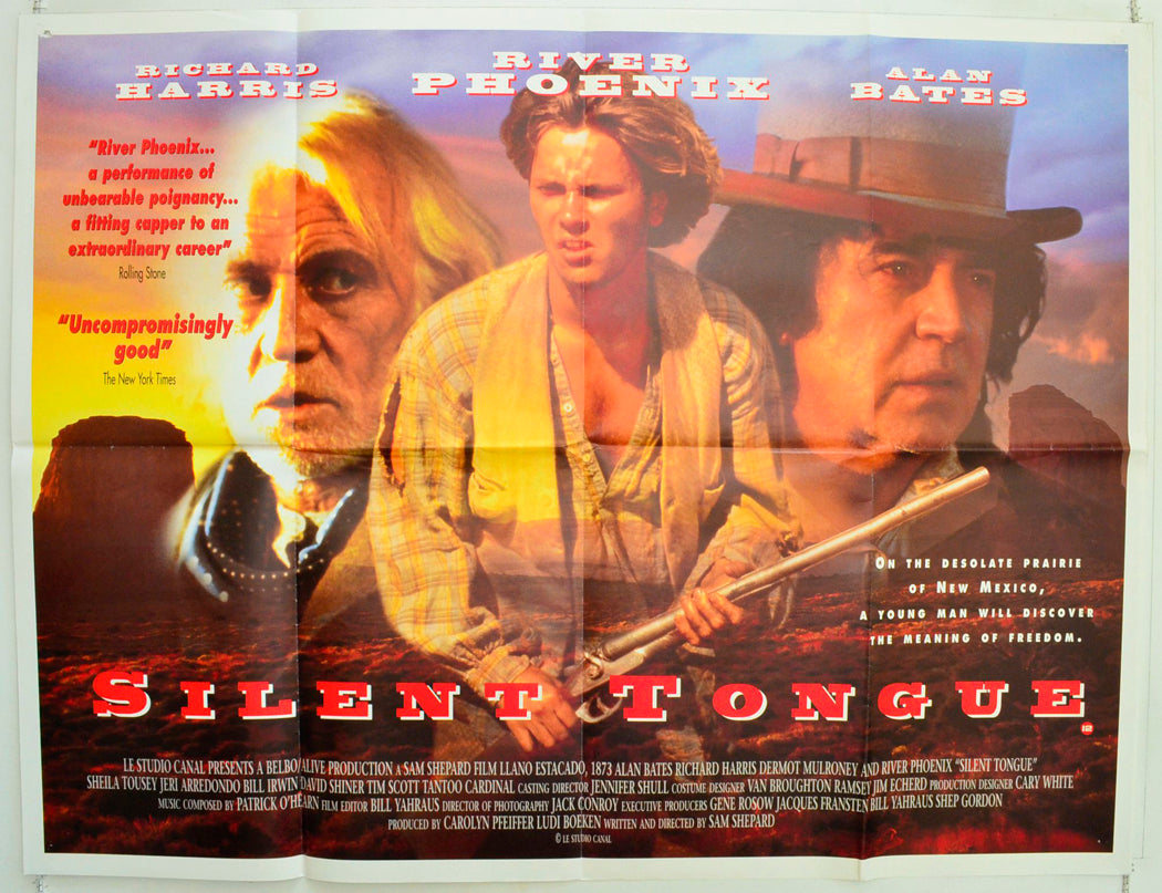 Silent Tongue  (River Phoenix Last Film)   Original British Quad Poster - Film Poster - Movie Poster 