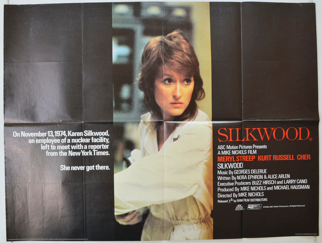 Silkwood   Original Quad Poster - Film Poster - Movie Poster 