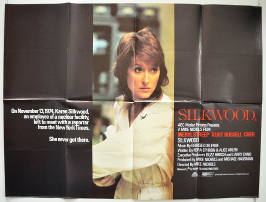 Silkwood  Original British Quad Poster - Film Poster - Movie Poster 