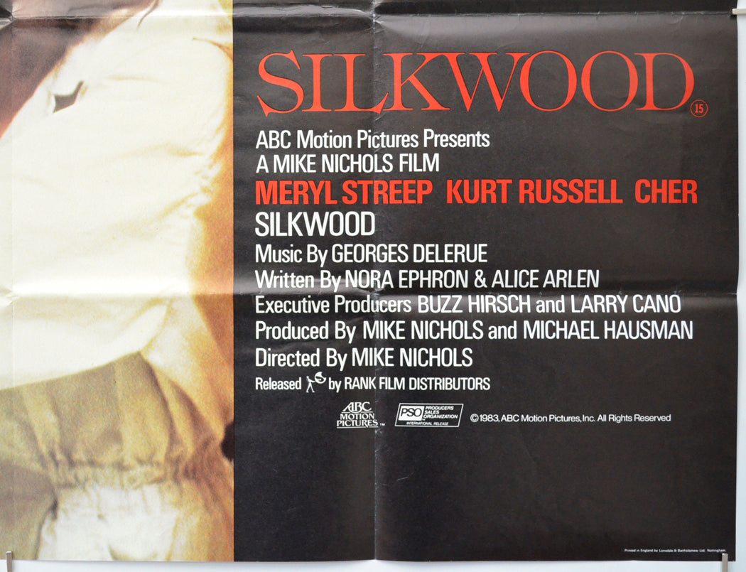 SILKWOOD (Bottom Right) Cinema Quad Movie Poster 