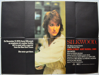 Silkwood Original Quad Poster - Film Poster - Movie Poster  