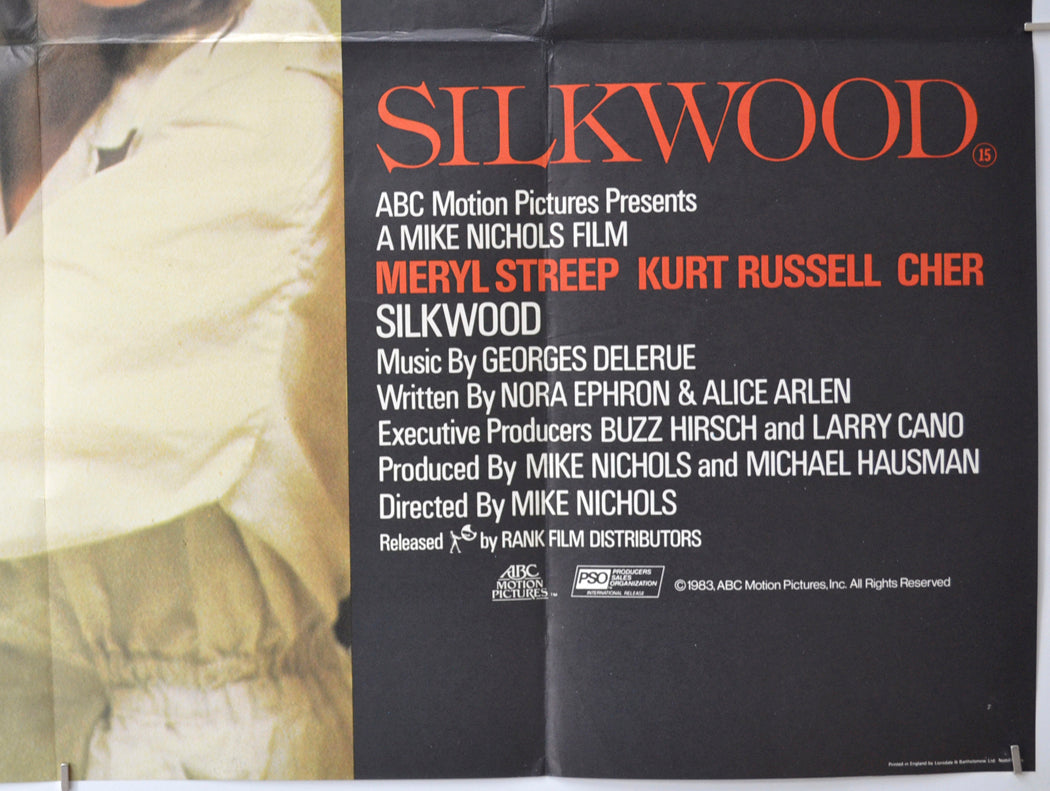 SILKWOOD (Bottom Right) Cinema Quad Movie Poster 