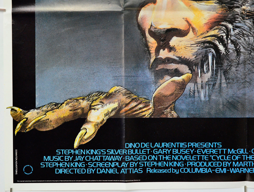 Silver Bullet (Bottom Left) Cinema Quad Movie Poster 