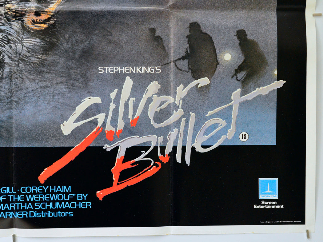 Silver Bullet (Bottom Right) Cinema Quad Movie Poster 