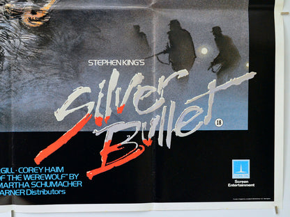 Silver Bullet (Bottom Right) Cinema Quad Movie Poster 