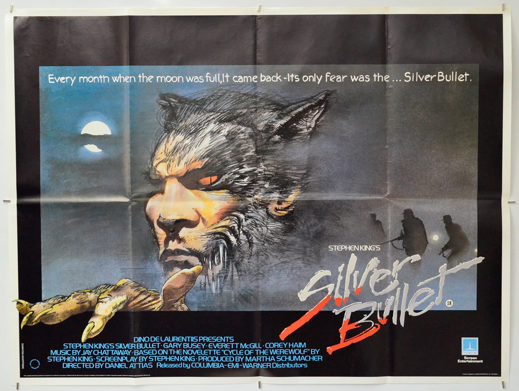 Silver Bullet - Original Quad Poster - Film Poster - Movie Poster