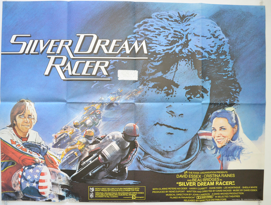 Silver Dream Racer  Original British Quad Poster - Film Poster - Movie Poster 