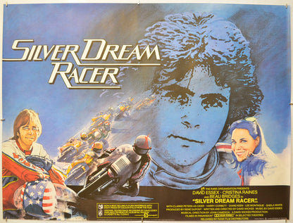 Silver Dream Racer Original Quad Poster - Film Poster - Movie Poster