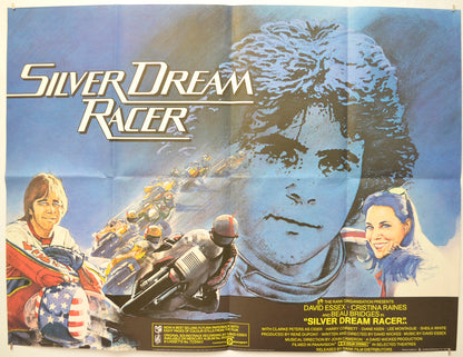 Silver Dream Racer Original Quad Poster - Film Poster - Movie Poster  