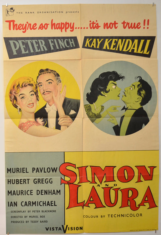 Simon And Laura Original One Sheet Poster - Film Poster - Movie Poster