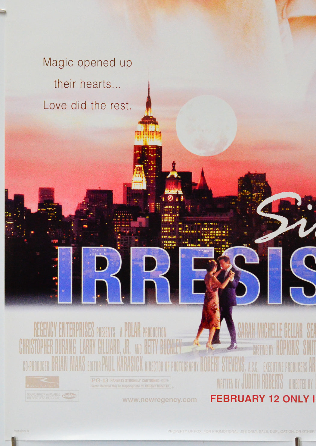 Simply Irresistible (Bottom Left) Cinema One Sheet Movie Poster 