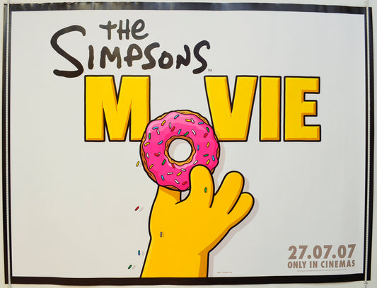 The Simpsons Movie  (Teaser / Advance Donut Version)   Original Quad Poster - Film Poster - Movie Poster  