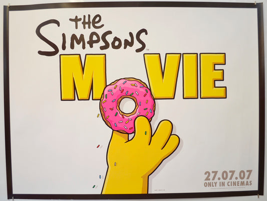 The Simpsons Movie  (Donut Teaser / Advance Version) Original Quad Poster - Film Poster - Movie Poster  