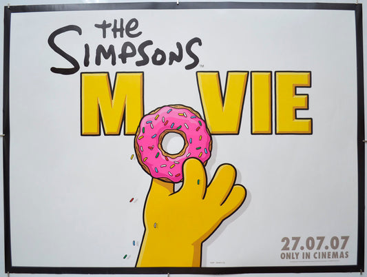 The Simpsons Movie (Donut Teaser / Advance Version) Original Quad Poster - Film Poster - Movie Poster