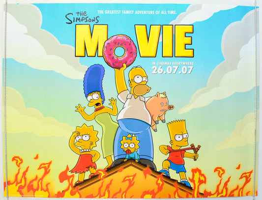 The Simpsons Movie Original British Quad Poster - Film Poster - Movie Poster 