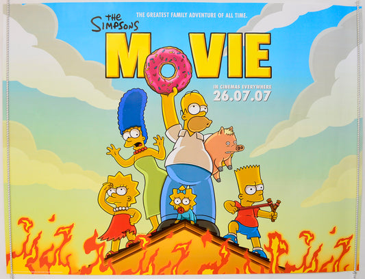 The Simpsons Movie  (Teaser / Advance Version)   Original Quad Poster - Film Poster - Movie Poster  