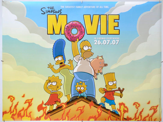 The Simpsons Movie - Original Quad Poster - Film Poster - Movie Poster