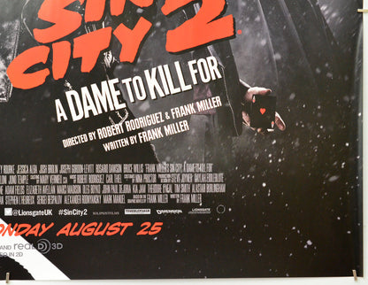 Sin City 2 : A Dame To Kill For (Bottom Right) Cinema Quad Movie Poster 