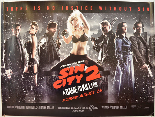 Sin City 2 : A Dame To Kill For  (Version 2)   Original Quad Poster - Film Poster - Movie Poster