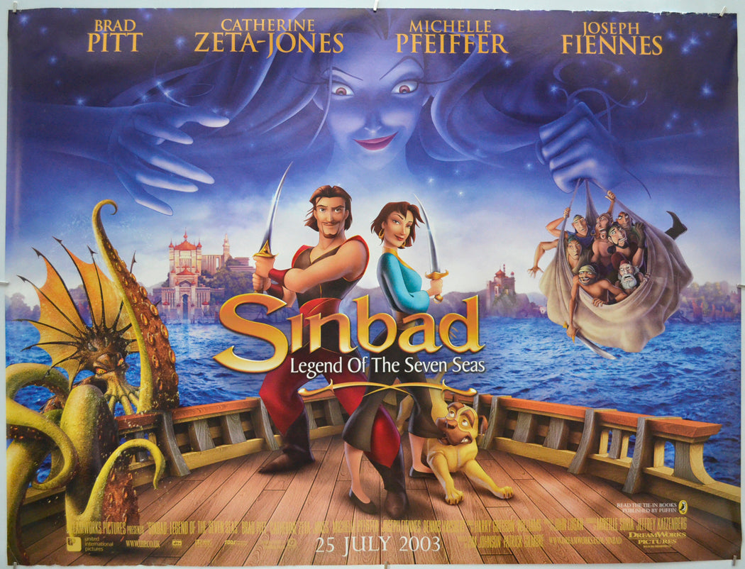 Sinbad Legend Of The Seven Seas - Original Quad Poster - Film Poster - Movie Poster