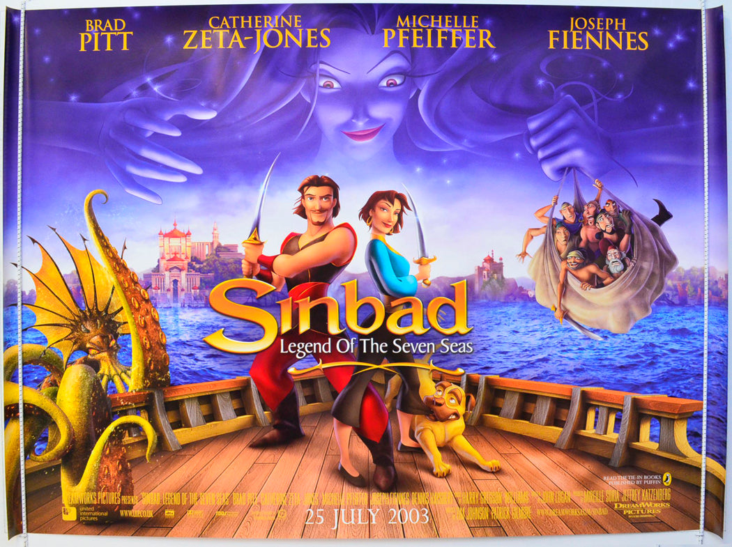 Sinbad Legend Of The Seven Seas Original British Quad Poster - Film Poster - Movie Poster 