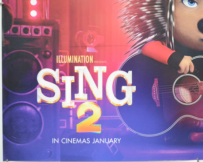 SING 2 (Bottom Left) Cinema Quad Movie Poster 