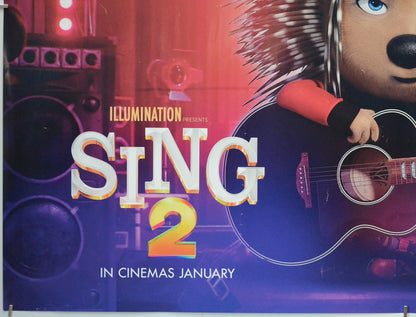 SING 2 (Bottom Left) Cinema Quad Movie Poster 