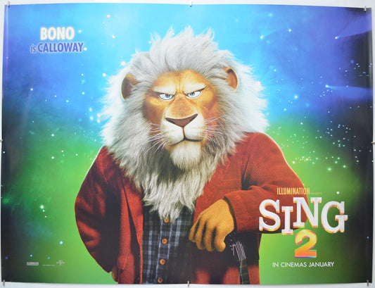 Sing 2 (Calloway Version) Original Quad Poster - Film Poster - Movie Poster